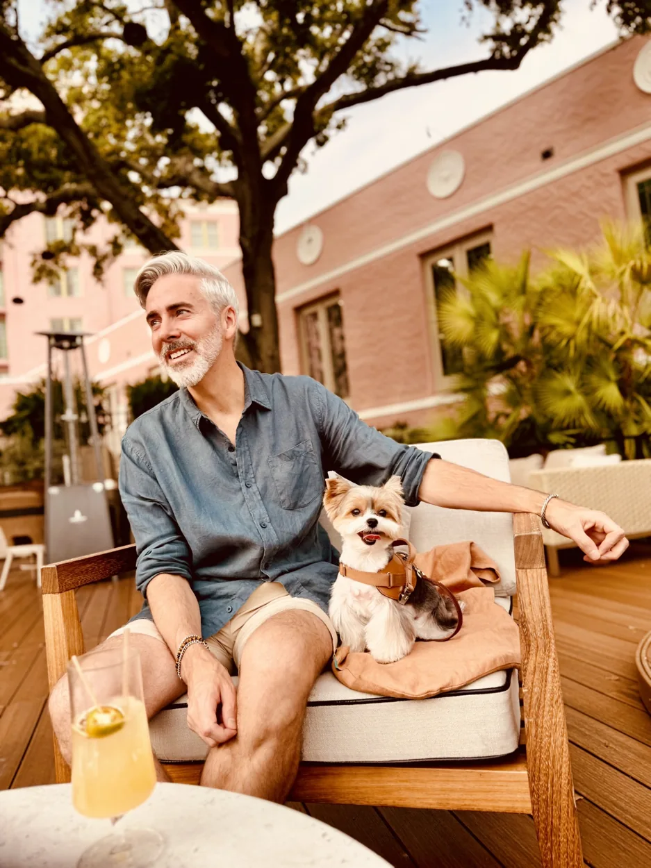 Benny and Sean enjoying time outdoors